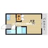 パークプレイス平井　Ⅰ号棟 1Kの間取り