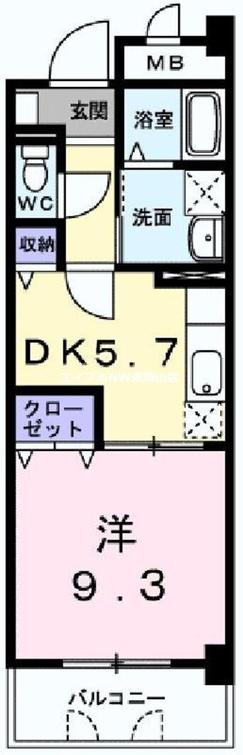 間取図 サンフォレスタ上道