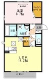 ベルパージュ　Ｂ棟 1LDKの間取り