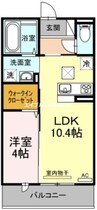 ルシエール 1LDKの間取り