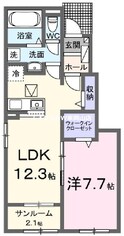 リップルガーデンＦの間取図