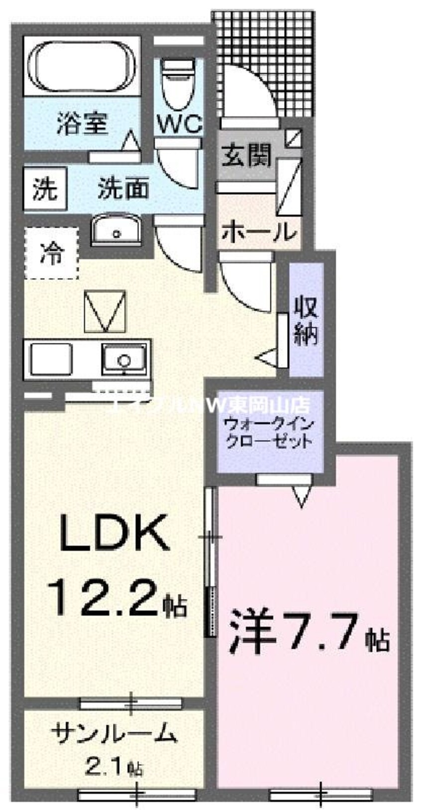 間取図 リップルガーデンＦ