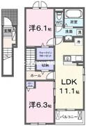 リップルガーデンＦの間取図