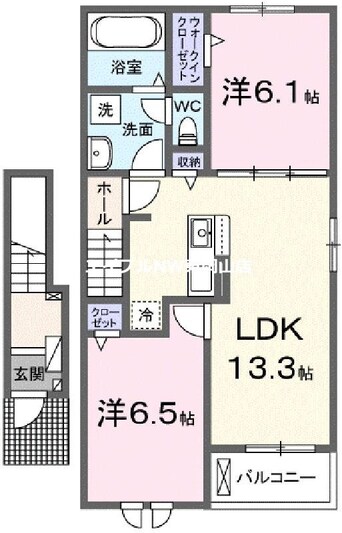 間取図 リップルガーデンＥ