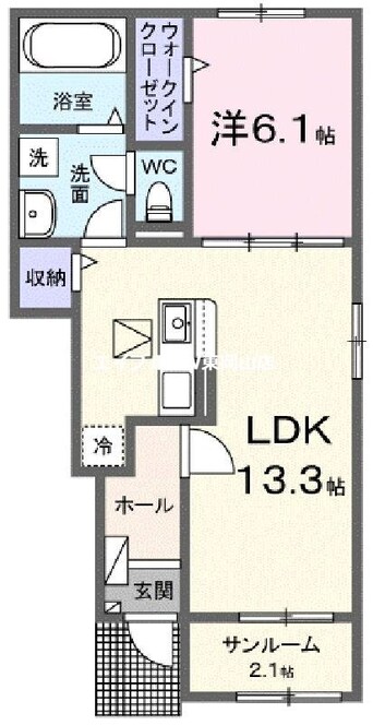 間取図 リップルガーデンＥ