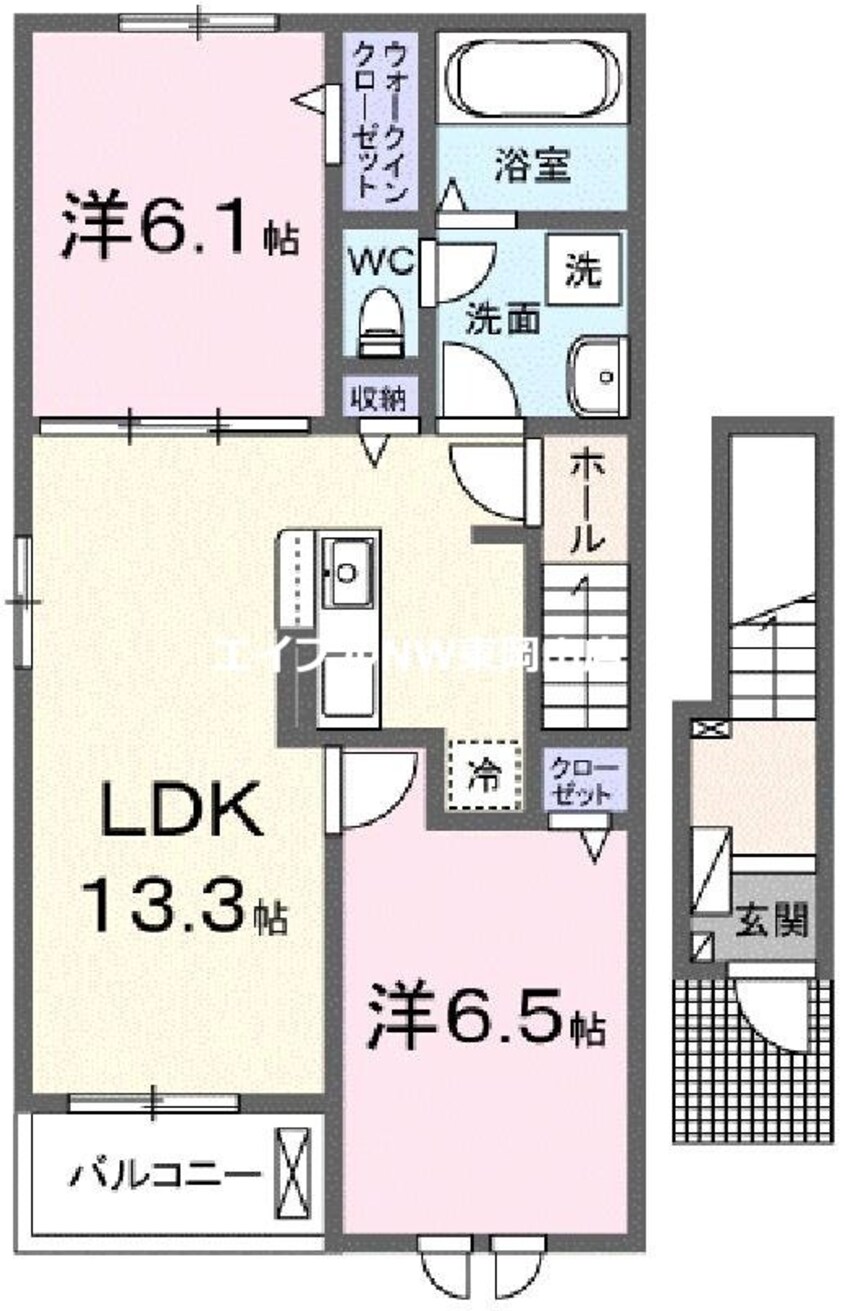 間取図 リップルガーデンＥ