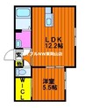 スカイメゾン 1LDKの間取り