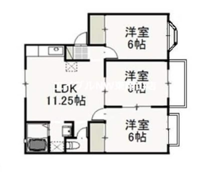 間取図 シティクレスト　C