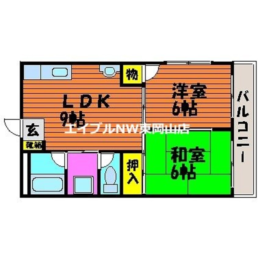 間取図 アミティー山崎