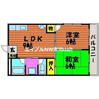 間取図 アミティー山崎