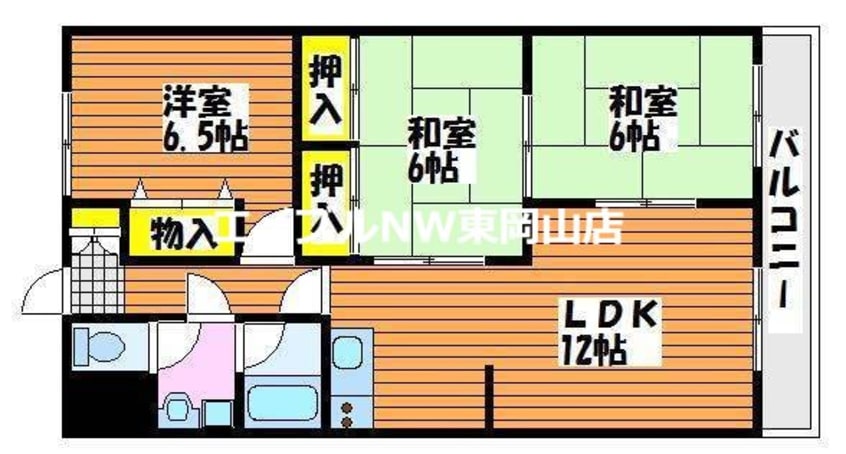 間取図 コスモハイツ関