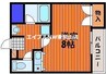 パルミラ浜 1Kの間取り