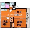 メゾンマーシュＡ 2LDKの間取り