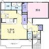 イースト・ユニゾン 1LDKの間取り