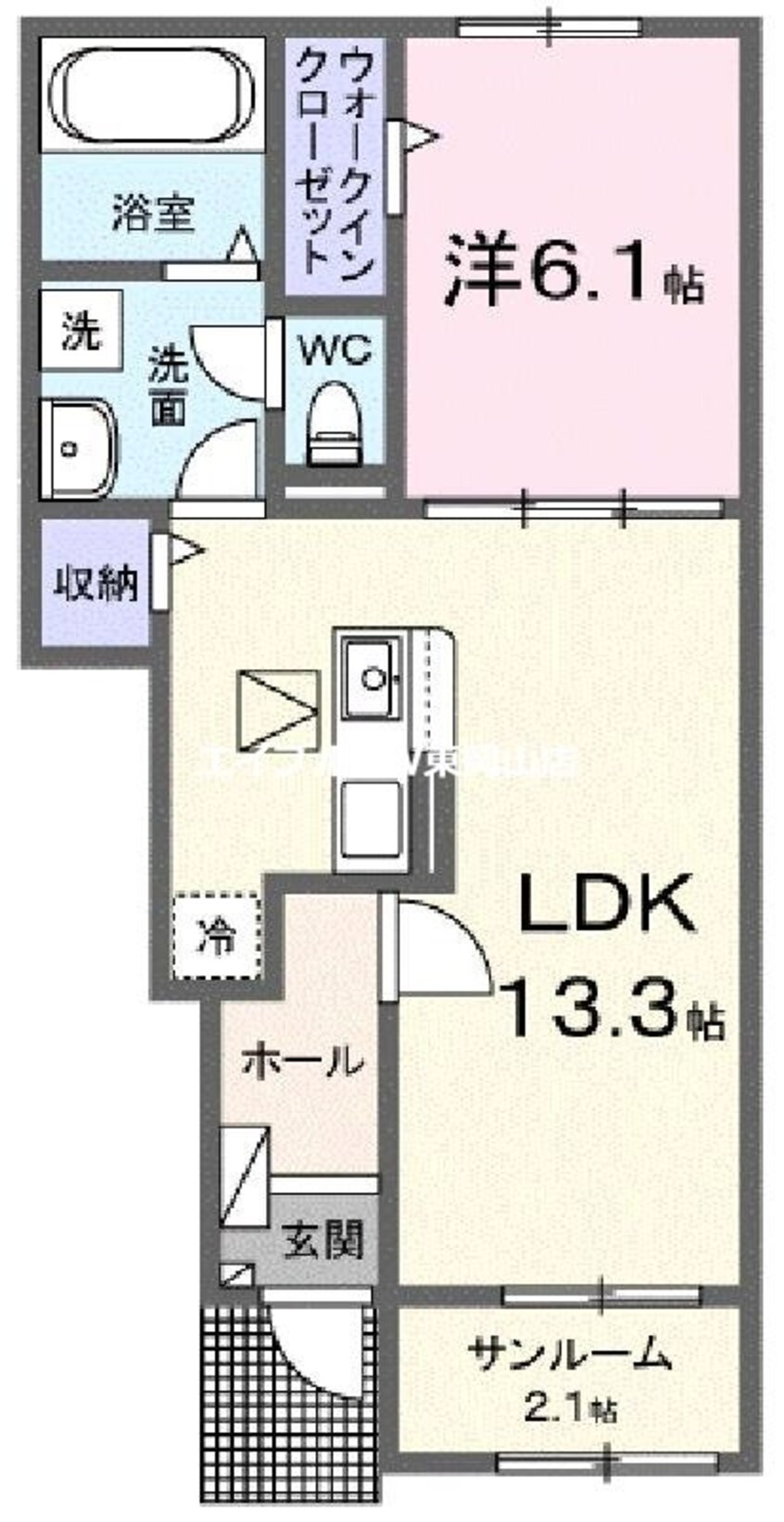 間取図 サンフォレストハルレイ