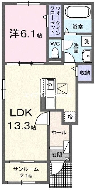 間取図 サンフォレストハルレイ