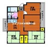 旭川ハイツB棟 4DKの間取り