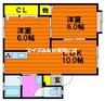 エメラルドコートＡ 2LDKの間取り