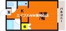 コーポとも 1Kの間取り