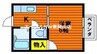 ハイツもみじ 1Kの間取り