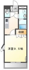 Hearty Residence 1Kの間取り