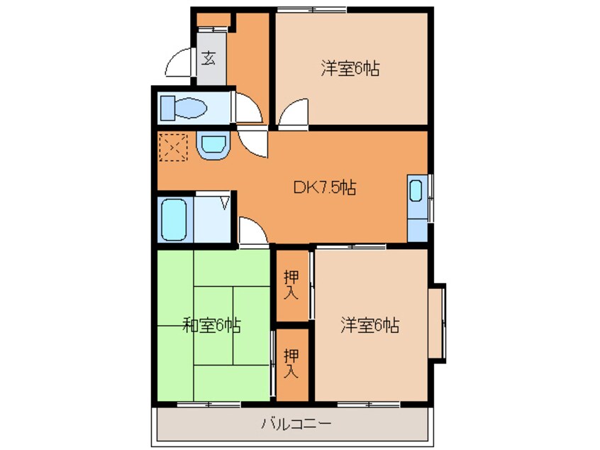 間取図 スターハイツ高木