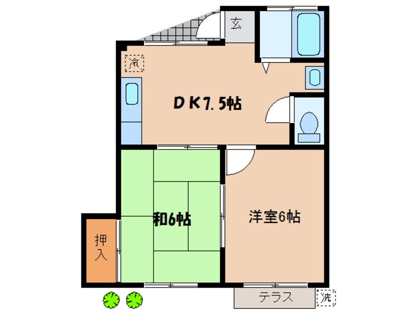 間取図 第２清水マンション