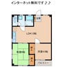 メゾン清水 2LDKの間取り