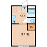 あっと 1Kの間取り