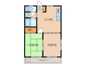 間取図 ハートプレイスＭＩＫＡＳＡ