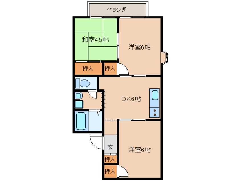 間取図 むらもとハイツ