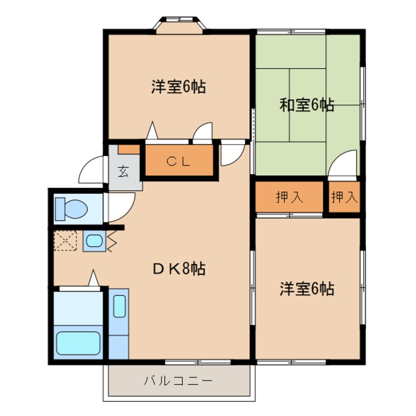 間取図 コーポ上村