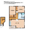 セトゥールメントコーポ 2LDKの間取り