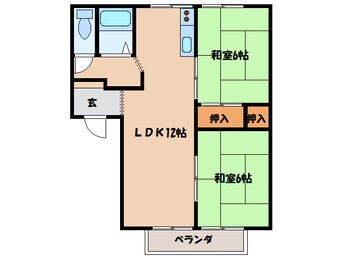 間取図 ビレッジＦ２番館