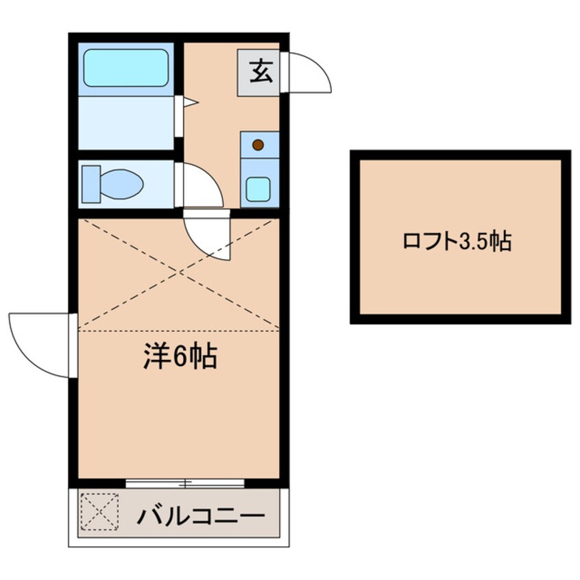 間取図 サンレモンⅠ桂町