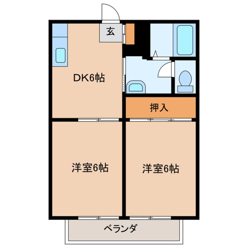 間取図 コンセール三笠