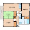 ドミールi 3LDKの間取り