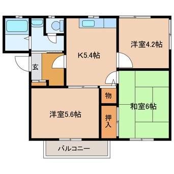 間取図 カーサ横山