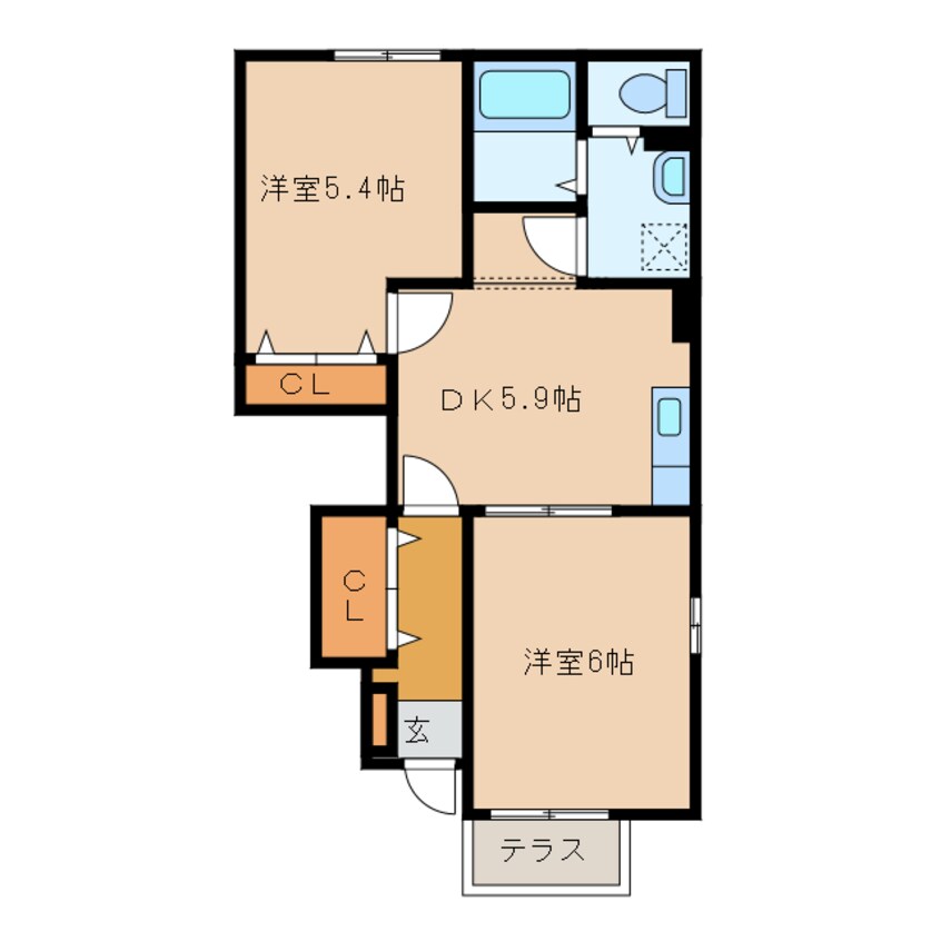 間取図 カーサフィオーレＯＮＥ