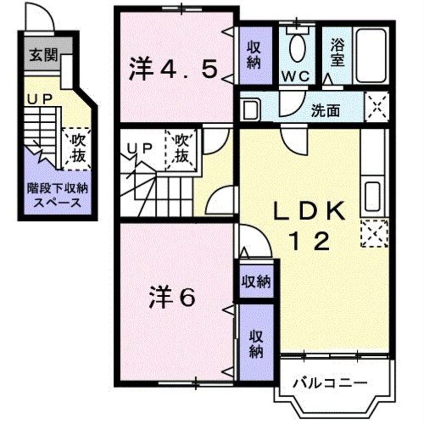 間取図 カサ・ブランカC棟