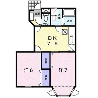 間取図 カサ・ブランカC棟