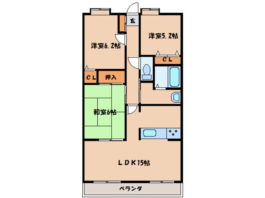 間取図 エトワール立石