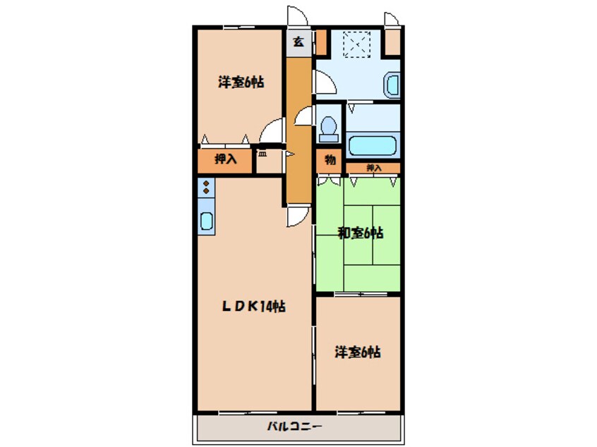 間取図 エンブレム麻里布Ⅱ