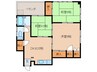 フロンティア麻里布 3DKの間取り