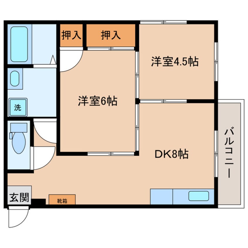 間取図 パルコート