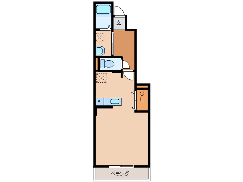 間取図 コム・トゥジュール Ｂ