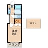 大竹パートⅡ 1Kの間取り