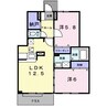 アンジェリークガーデン 2LDKの間取り