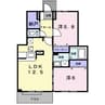 アンジェリークガーデン 2LDKの間取り