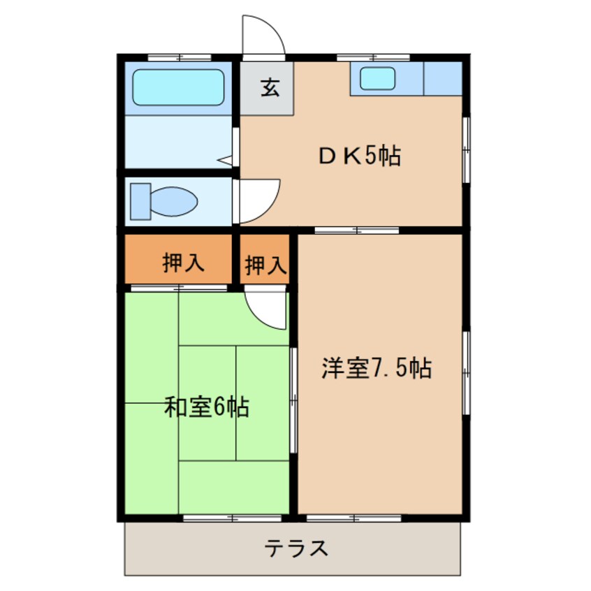 間取図 ヒルトップハイツ